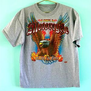 Vintage Biker Shirt I Own a Motorcycle USA VTG 90s Harley Davidson Style Large